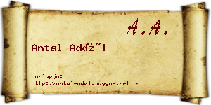 Antal Adél névjegykártya