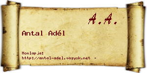 Antal Adél névjegykártya