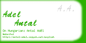 adel antal business card